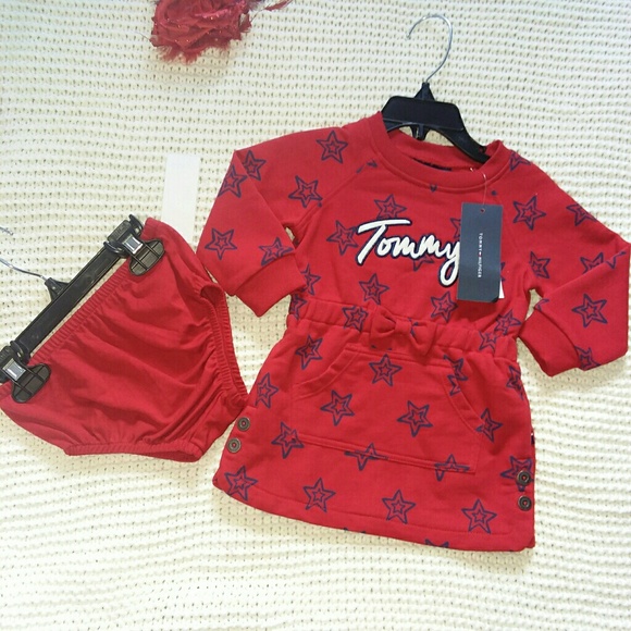 Tommy Hilfiger Other - Tommy Hilfiger 12m sweater dress and diaper cover Tommy Hilfiger Other - Tommy Hilfiger 12m sweater dress and diaper cover